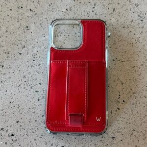 Stylish Red Phone Case with Strap